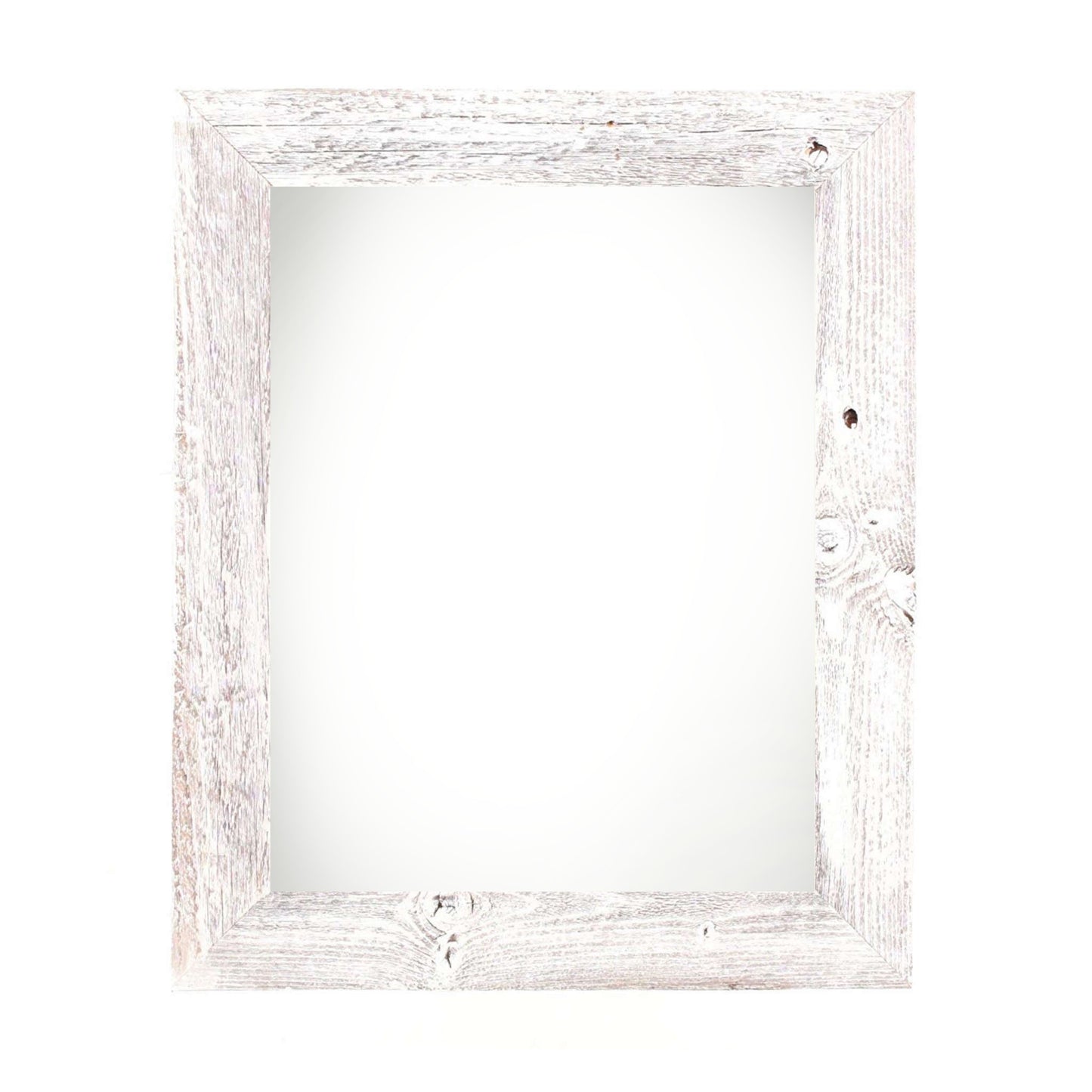 6" x 6" White Solid Wood Tabletop Picture Frame
