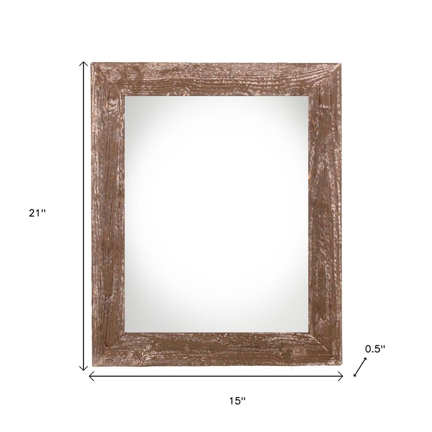 12" x 18" Brown Solid Wood Hanging Picture Frame